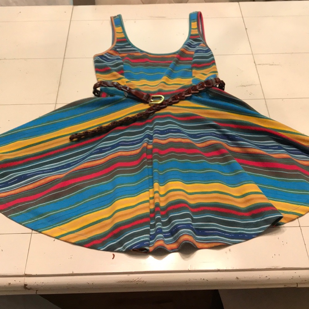GREAT knee length multi-colored dress